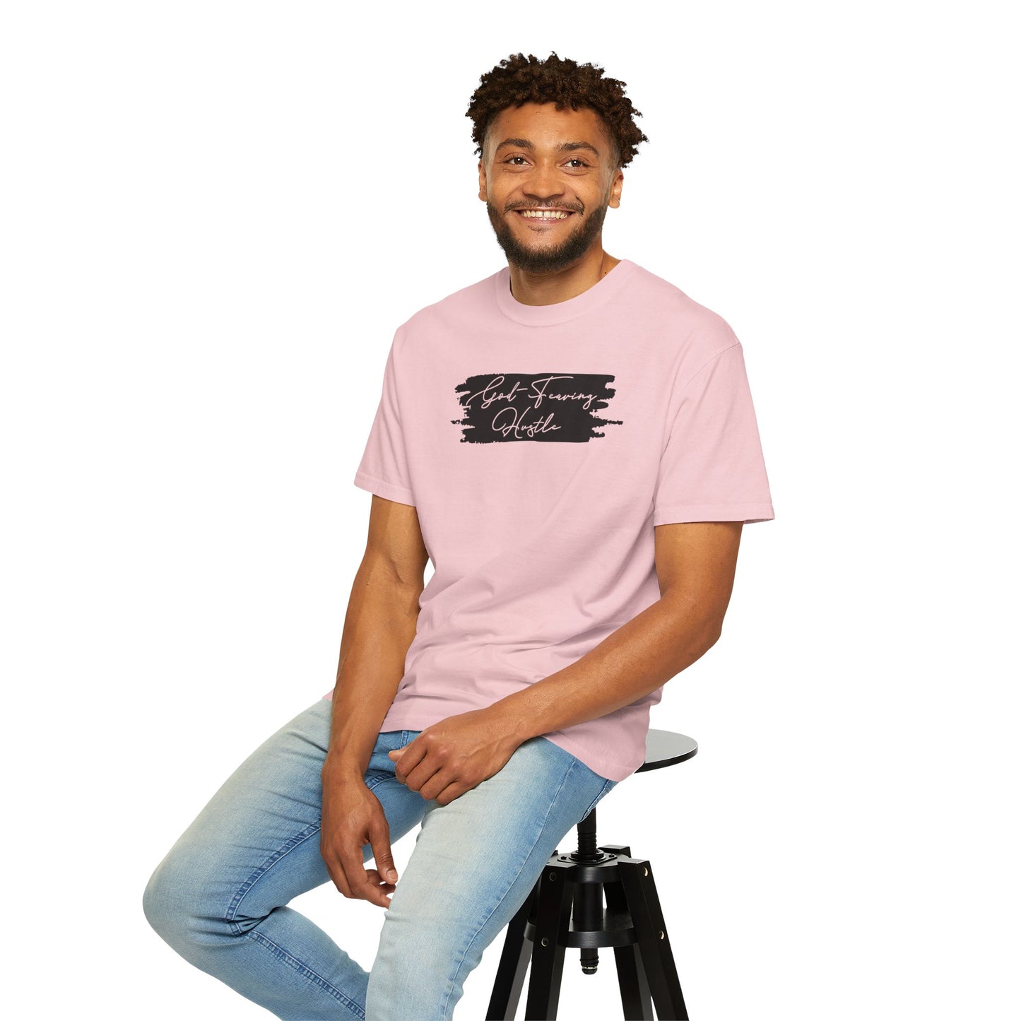 God Fearing Hustle— 'Just Showing Up' Brushstroke Graphic Tee