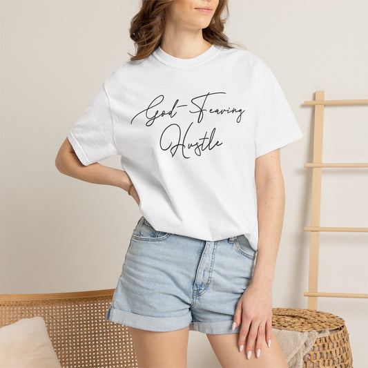 God Fearing Hustle— Simple elegant Tee