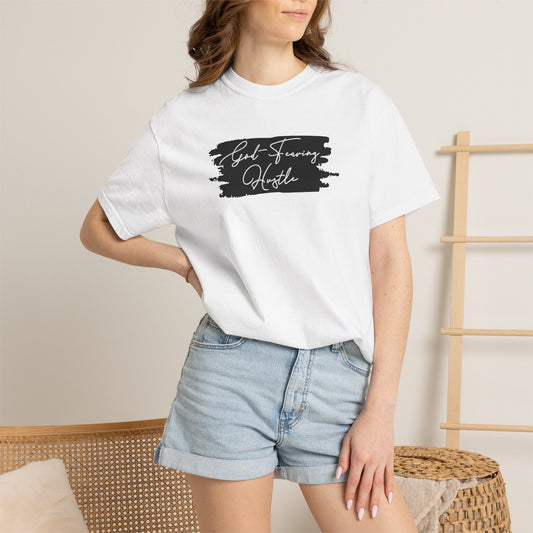 God Fearing Hustle— 'Just Showing Up' Brushstroke Graphic Tee