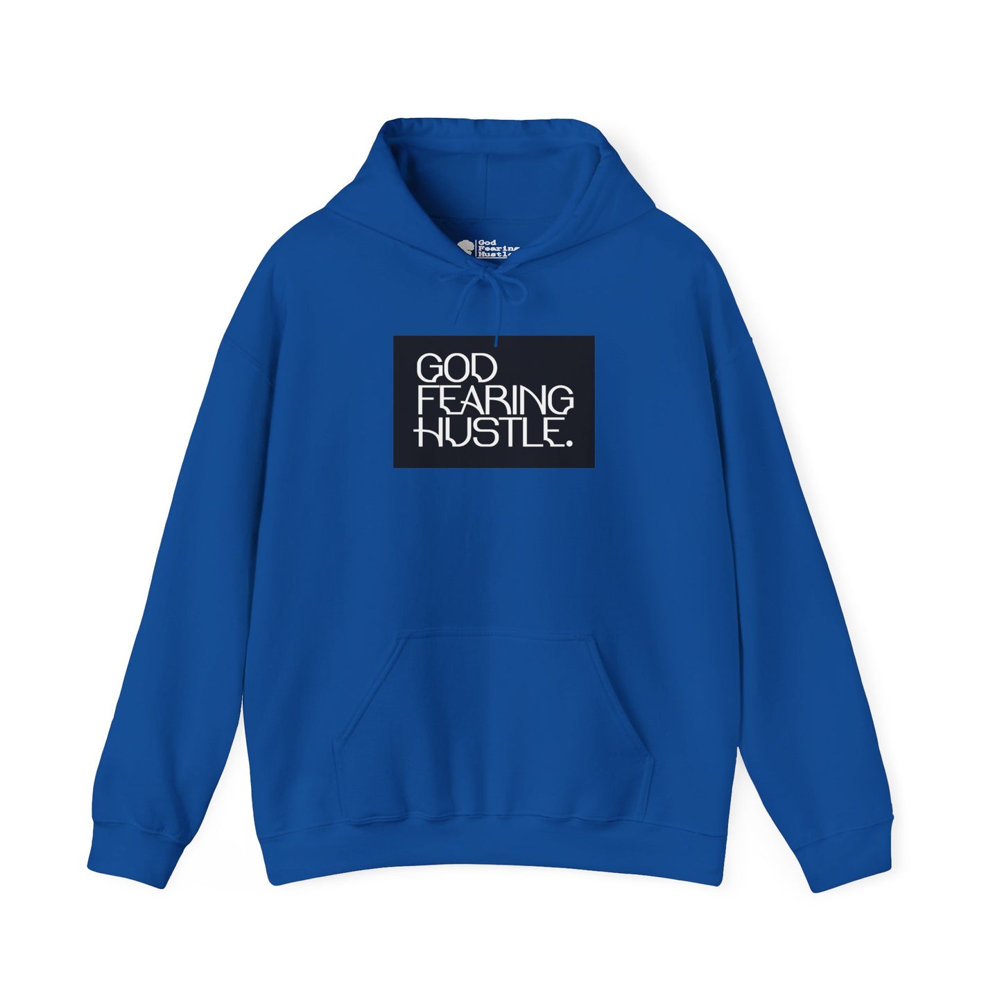 God Fearing Hustle— Bold Box Hooded Sweatshirt