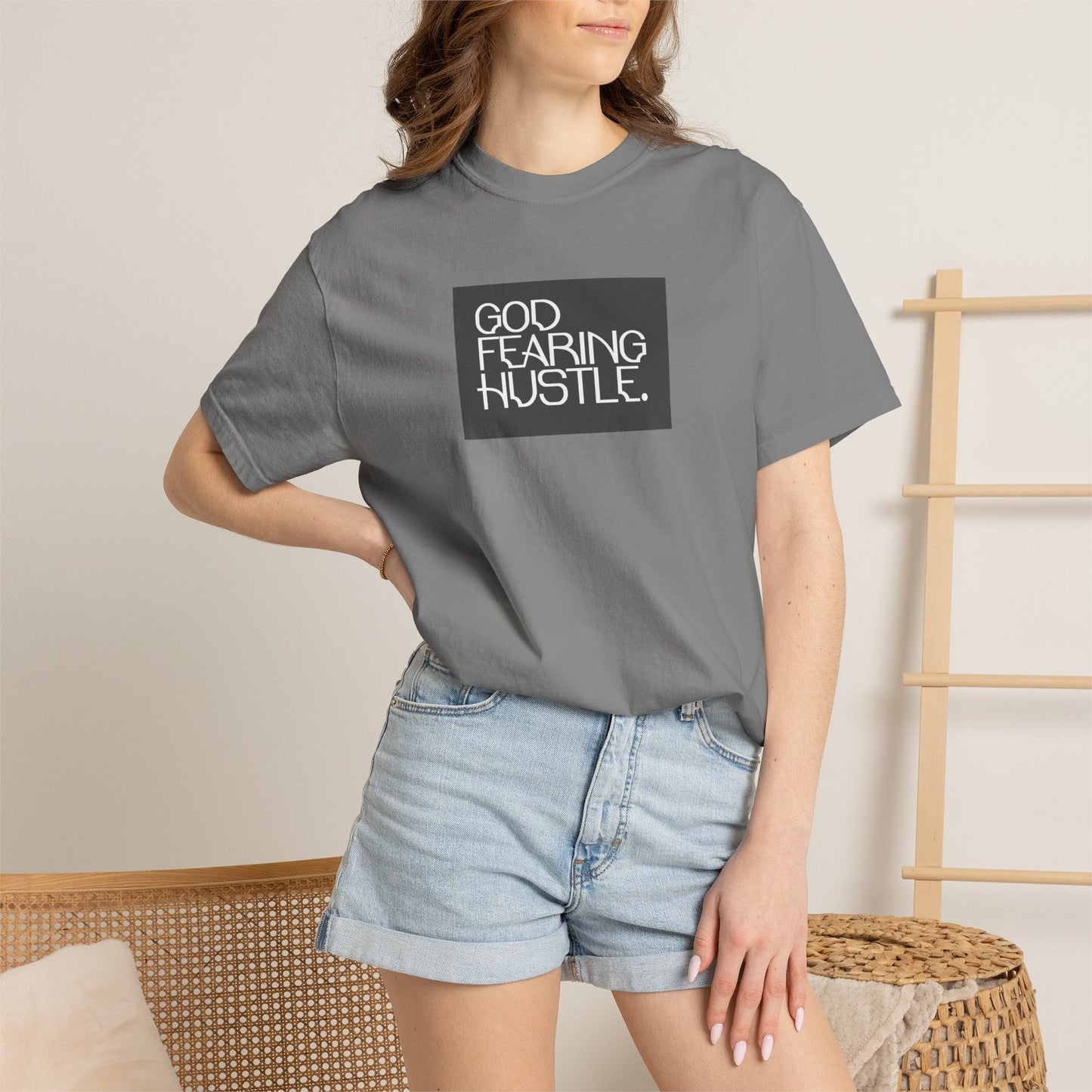 God Fearing Hustle- Bold Box Tee