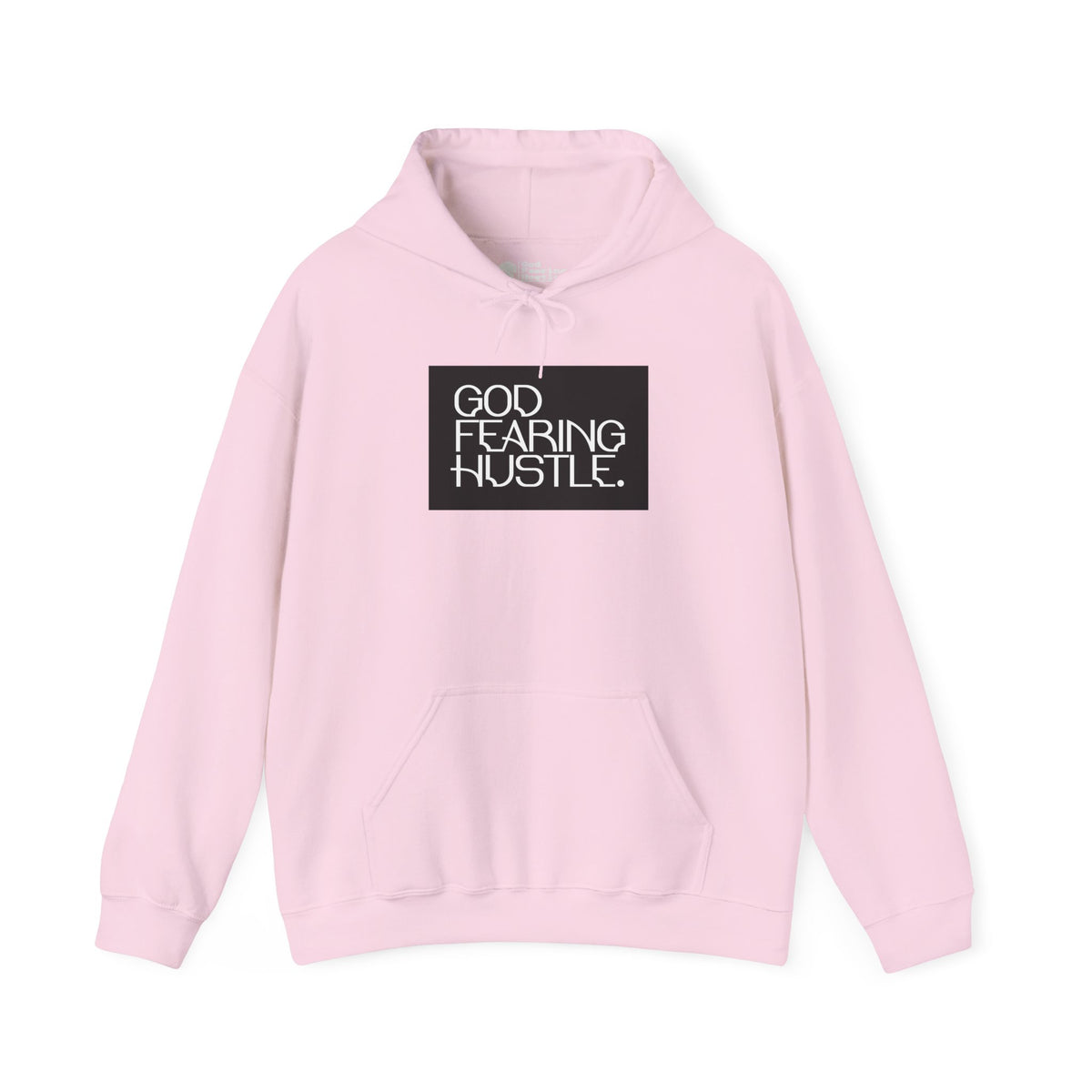 God Fearing Hustle— Bold Box Hooded Sweatshirt