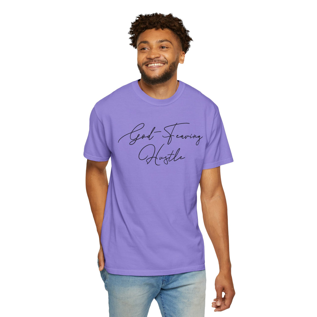 God Fearing Hustle— Simple elegant Tee