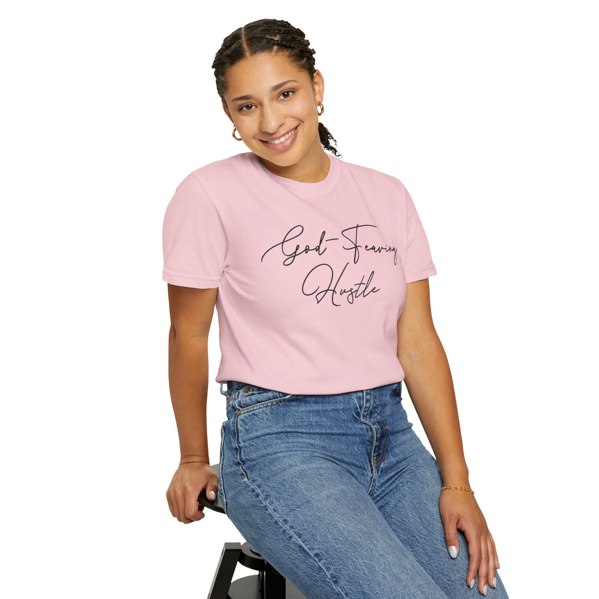 God Fearing Hustle— Simple elegant Tee