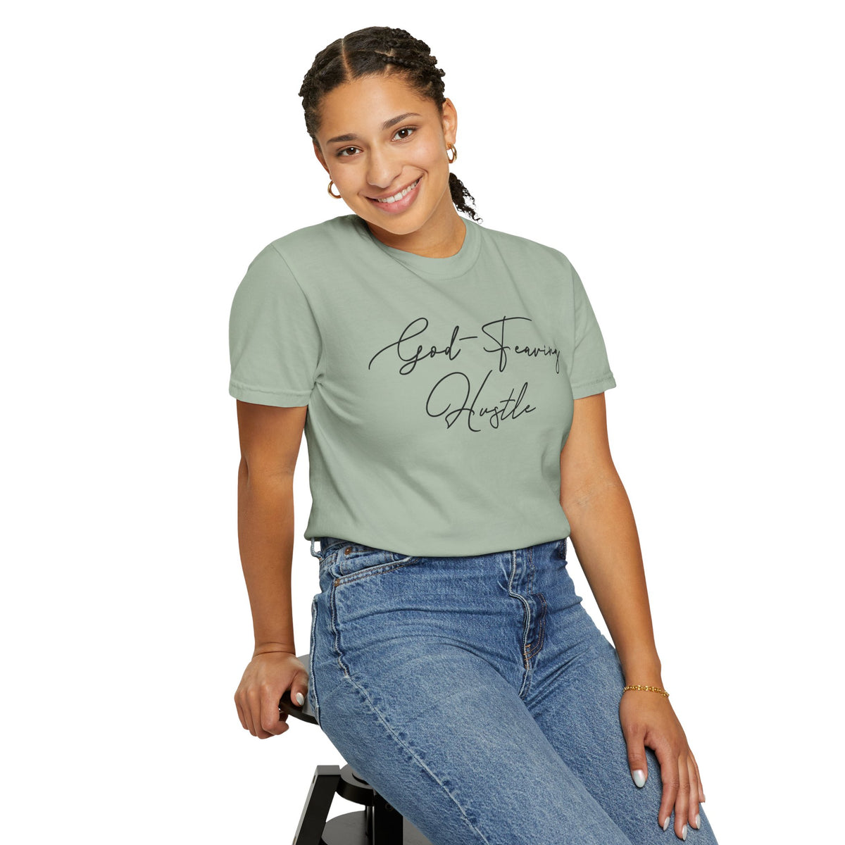 God Fearing Hustle— Simple elegant Tee