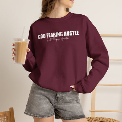 God Fearing Hustle— Faith. purpose. Ambition Crewneck Sweatshirt