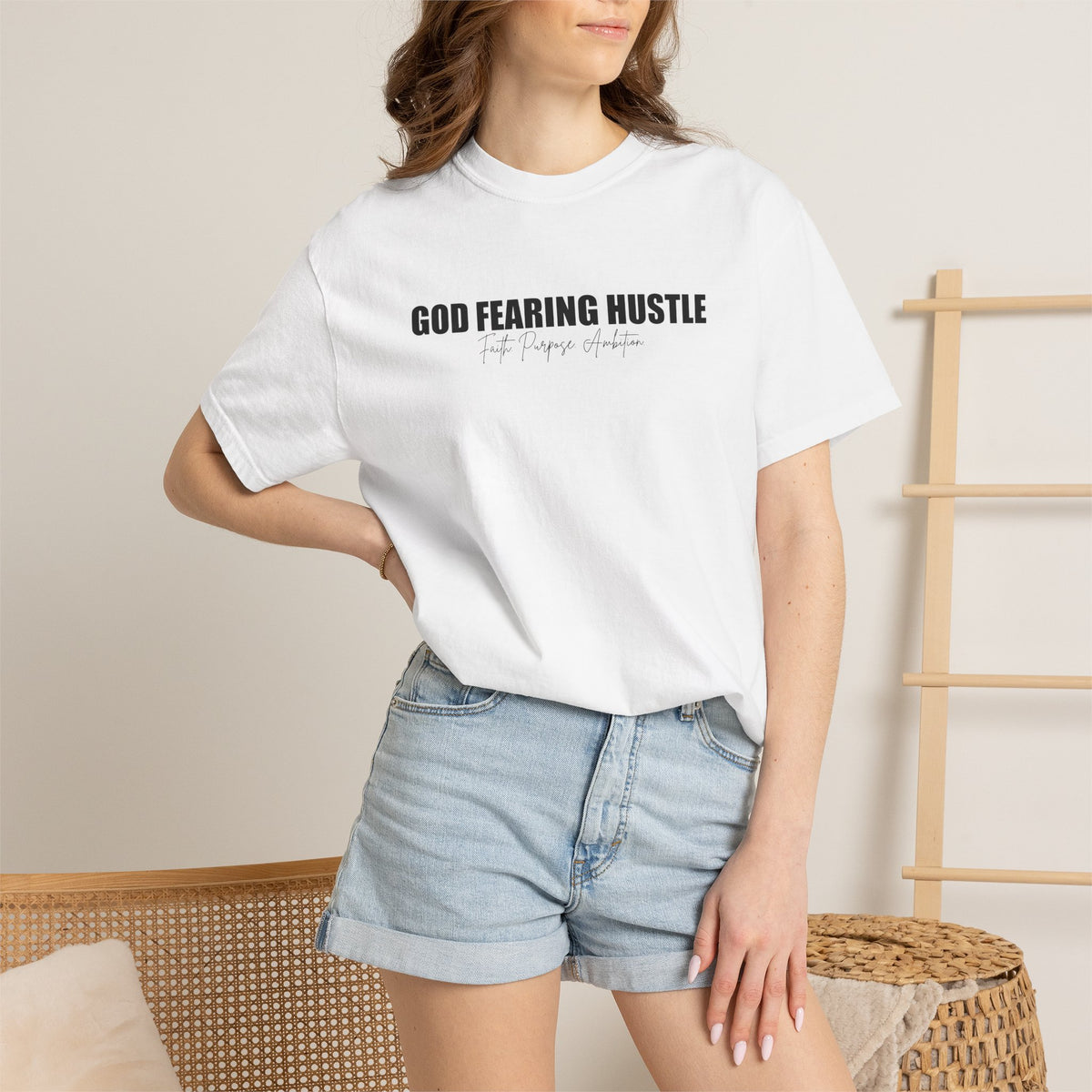 God Fearing Hustle — Faith. Purpose. Ambition Tee