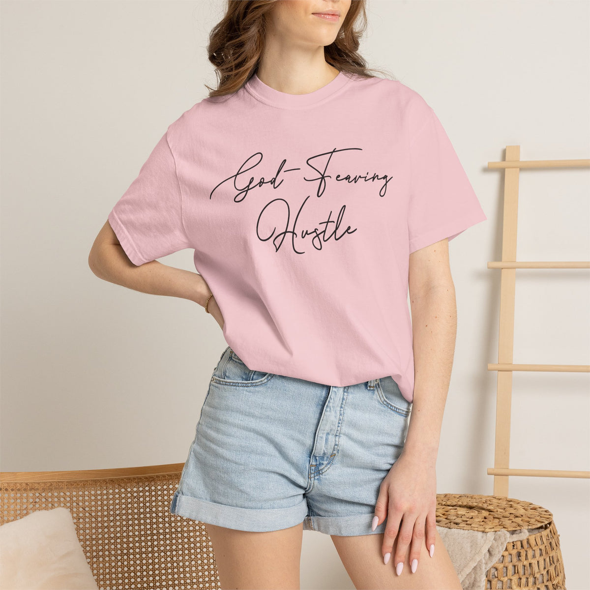 God Fearing Hustle— Simple elegant Tee