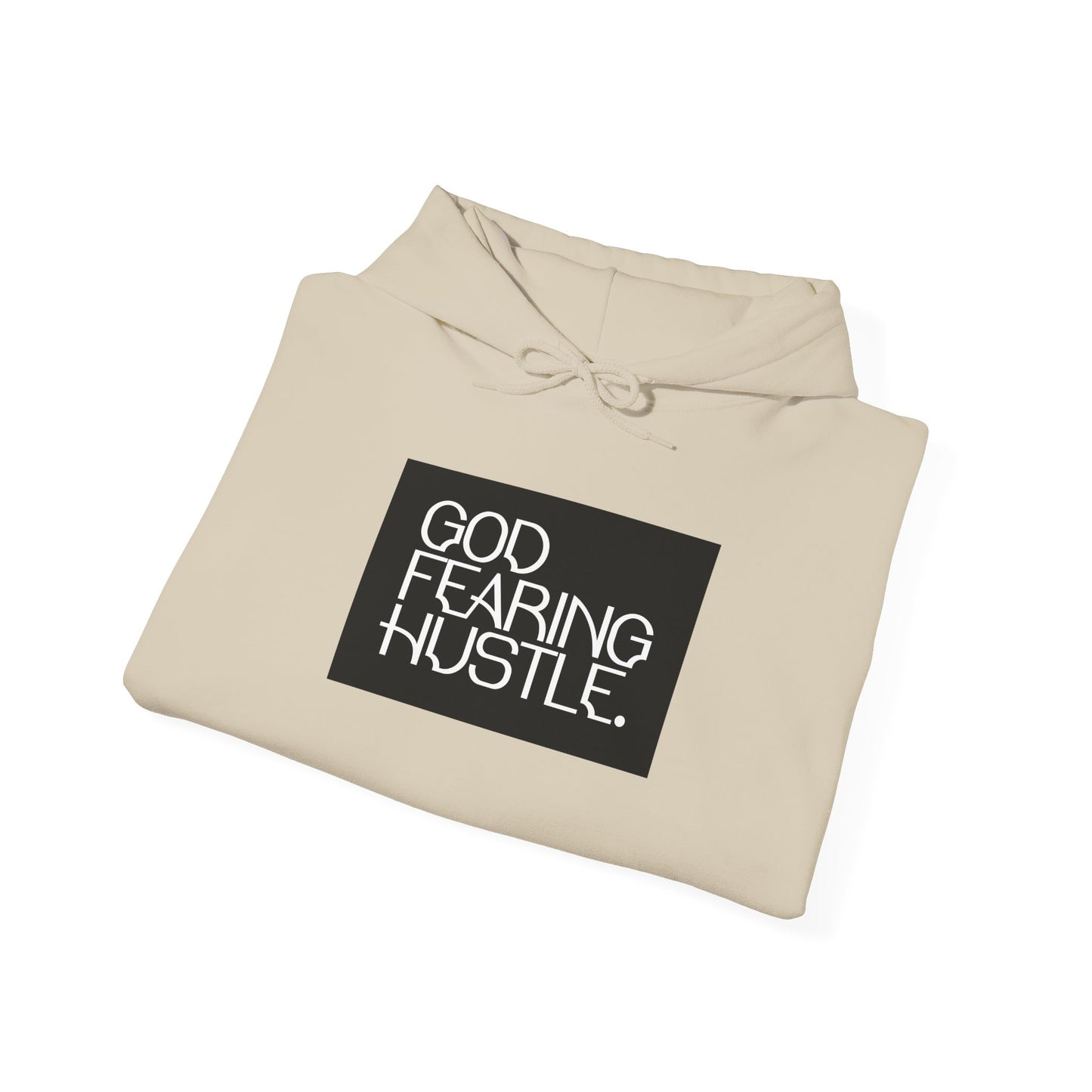 God Fearing Hustle— Bold Box Hooded Sweatshirt